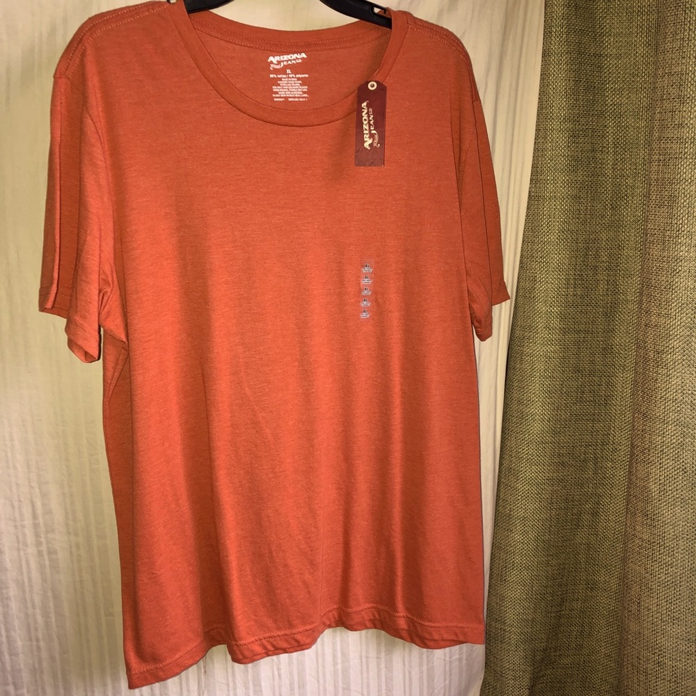 NEW Arizona Crewneck Tee Shirt XL Orange Men’s